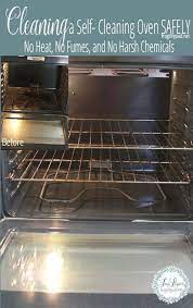 Cleaning My Self Cleaning Oven Safely No Heat No Fumes And No Harsh Chemicals Recipe Included Vinegar Oven Cleaning Self Cleaning Ovens Clean Baking Pans