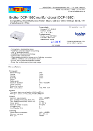 From i5.walmartimages.com software download information page from brother.com for. Brother Dcp 195c Multifunctional Dcp Manualzz