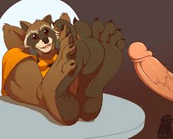 Rocket raccoon feet