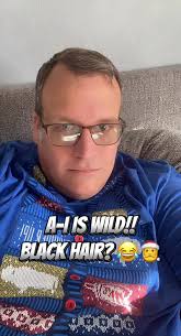 Playing with filters and Tried an AI filter and it Darkened my hair to...