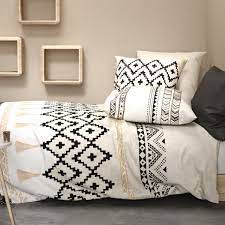 Craquez pour notre housse de couette adulte en liberty fabrics et nos housses de couette en percale ou coton lavé, confortables et authentiques. Housse De Couette Et Deux Taies Coton 240 Cm Boheme Ecrue Linge De Lit Eminza