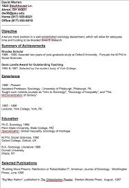 sample cv for lecturer position in