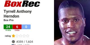 BoxRec: Tyrrell Anthony Herndon
