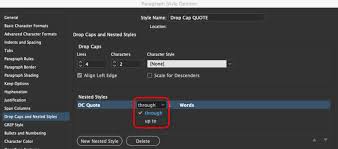 You would like the initial cap to be and name it something memorable (i named it raised cap). How To Fix A Drop Cap With An Opening Quote Mark In Adobe Indesign Nukefactory