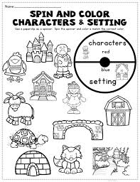 Characters And Setting Sort Character And Setting Kindergarten Anchor Charts Character Worksheets