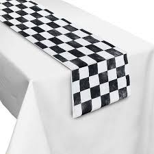 Black And White Checkered Table Runner Checkerboard Table Runner 12in X 78in Checkerboard Table Kids Party Supplies Kids Birthday Party Supplies