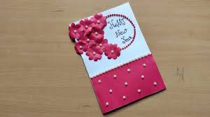 Card making is a simple activity that results in admirable work of art that can be displayed and also create a sense of satisfaction in kids when they complete it. Diy How To Make New Year Card Handmade New Year Card Idea New Year Greeting Card Youtube