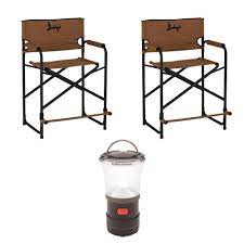 That's the one word you hear over and over when people describe slumberjack camp furniture. Slumberjack Big Tall Steel Chairs 2 With Led Camp Lantern Kit