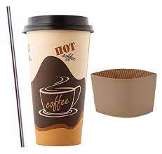 1000 Sets 20 Oz Disposable Coffee Cups With Dome Lids And Sleeves Free Bonus Stirrers Brown Paper Hot Cups With Travel Lids To Go Coffee Cups For Latte Ca