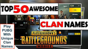 Game free fire only allows to rename a maximum of 20 words including names and special characters ff. 20 000 Pubg Names Unique Cool Clan Names Stylish Funny