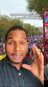 11000 marching for jesus in dublin 🤯 #fyp #jesus #religion #shorts  #reaction