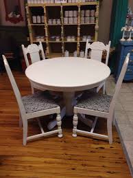 Table And Chairs Painted In Amy Howard Bauhaus Buff Www Facebook Com Vintagedreamzzz Furniture Chair Table And Chairs
