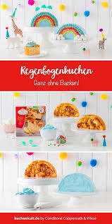 Regenbogenkuchen Kindergeburtstag Regenbogen Schleich Nchsten Perfekt Backen Jungen Mdchen Kuchen Ohne Ha Rainbow Cake Kids Cake Birthday Cake Kids