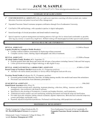 Dental assistant resume sample inspires you with ideas and examples of what do you put in the objective, skills, responsibilities and duties. Dental Assistant Resume