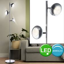 Floor Lamp Light 15 Watt Led Lamp Chrome Study Spot Retro Office