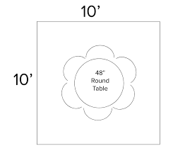 36 to 44 inches in diameter will seat up to 4 people 44 to 54 inches in diameter will seat 4 to 6 people 54 to 72 inches in diameter will seat 6 to 8 people Your Dining Buying Size Guide Hom Furniture