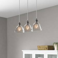 There's probably a pendant light up to the task. Marlow Home Co Mellen 3 Light Kitchen Island Pendant Reviews Wayfair Co Uk