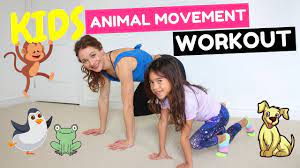 Family Workout At Home Kids Workout Videos Animal Movement 10 Minutes Exercise For Kids Kids Workouts At Home Animal Movement