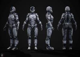 3d Asset Female Sci Fi Soldier Cgtrader In 2020 Sci Fi Soldier 3d Model Character