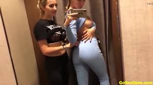 Cute Lesbian Teens Have Some Fun In The Changing Room watch online