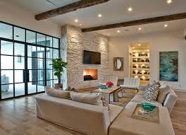 Wandverblender Aus Naturstein An Dem Fernsehwand Deckenleuchte Wohnzimmer Nach Feng Shui Steinwand Wohnzimmer Wohnzimmer Modern Wohnzimmer Ideen