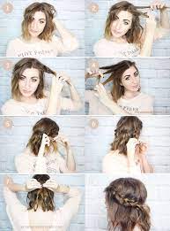 30 No Heat Hairstyle Ideas To Get You Through Summer Short Hair Styles Short Hair Tutorial Hair Styles