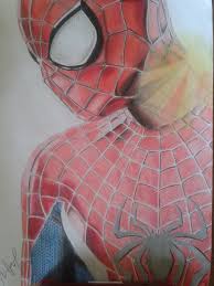 Un dessin de deadpool en 3d réaliste à la main sur une feuille blanche ! Lord Voldemort Et Spiderman Coeur D Encre 595