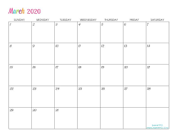 Custom Editable 2020 Free Printable Calendars Free Printable Calendar Calendar Printables Free Calendar Template