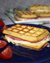 Croc Gaufres Monsieur Aux Courgettes Sans Farine Chez Vanda Recette Gaufres Croque Gaufre