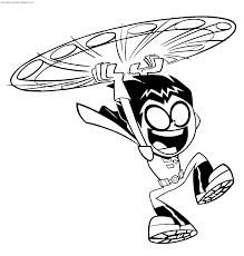 Teen Titans Go Para Colorear