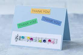 Gorgeous handcrafted piano card finished with diamante's, sheet music and a bow. 12 Easy Diy Music Teacher Thank You Cards Rose Clearfield