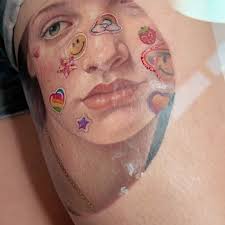 Can you spot where I put these colors in the skin tone? I love tattooing  faces and skin because there are so many colors you can use to add depth.  You don't