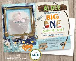 Like any other templates that can be personalized and customized for free, the fishing birthday party invitation template can, too. Gone Fishing First Birthday Invitation Reeling In The Big One Invite Craftykizzy