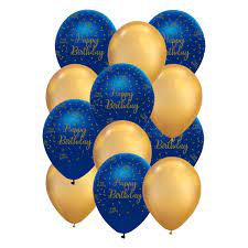 Navy And Gold Birthday Balloons Party Balloons Birthday Etsy Birthday Balloons Party Balloons Fun Balloons