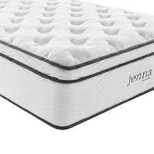 Best pillow top mattress product reviews 2021. Modway Jenna 14 Twin Quilted Innerspring Mattress In White Mod 6082 Whi