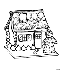 Color a wreath or design a gingerbread house with these online. Coloring Page Christmas House Cake Coloring Me