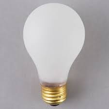 Satco S3930 60 Watt Frosted Shatterproof Finish Incandescent Rough Service Light Bulb 130v A19