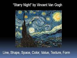 Starry Night All Seven Elements Of Art Elements Of Art Art Starry Night Van Gogh
