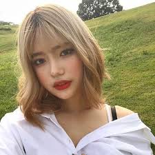 Pin By Honey On Outfits Blonde Hair Korean Blonde Asian Hair Short Blonde Hair