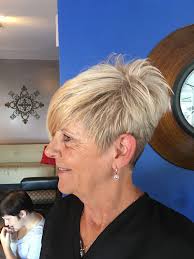 This client drove all the way from Orlando FL to have her haircut ( ok, so  her daughter and grand children live locally) #behindthechair  #nothingbutpixies #shorthair #shorthaircut
