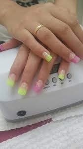 Dremel profesional uñas acrilicas manicure pedicure. Unas Acrilicas Punta Color Neon Unas Bonitas Unas Unas Decoradas