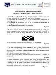 • avantaje pentru a alege centrul de excelență în securitatea frontiere i din municipiul ungheni: Subiecte Excelenta Matematica Clasa 4