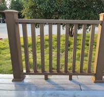 Outdoor easy installation co-extrusion wpc railing/ garden ...
