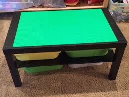 Elevate ikea storage cabinets, tv stands, dressers, and nightstands with fronts, wood tops, knobs, and legs for besta and. Lego Table Easy To Do Take Ikea Lack Coffee Table Glue On 6 10x10 Green Lego Base Plates Using Tacky Line Ikea Lack Coffee Table Lego Table Diy Lego Table