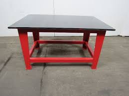 Steel Welding Work Bench 60 5 8 X 40 X 33 1 2 Tall 1 Thick Top Workbench Table Welding Table