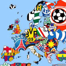 The Most Supported Football Club In Each Country In Europe Soccer Poster Fifa Funny Football Club