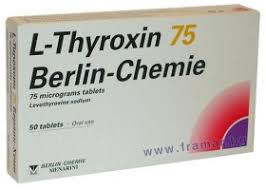 L Thyroxine 75 Mcg 50 Tablets Berlin Chemie Berlin Chemie Menarini