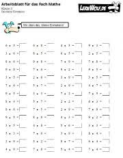 Kostenlos selbst ausdrucken in din a4 und a3. Ubungen Mathe Klasse 3 Kostenlos Zum Download Lernwolf De