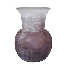 Essential D 233 Cor Entrada Collection Color Glass Vase 10 5 By 6 3 Inch White Purple Home Decor Vases Decor Essentials Decor
