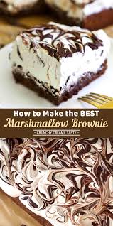 How To Make The Best Marshmallow Brownie Video Brownierecipe Fun Desserts Eat Dessert Chocolate Desserts